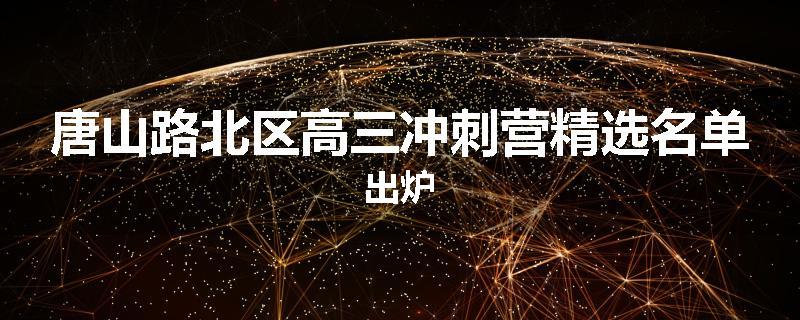 唐山路北区高三冲刺营精选名单出炉