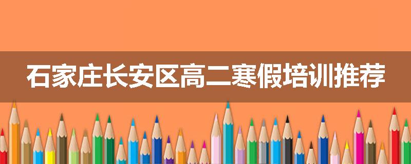 石家庄长安区高二寒假培训推荐