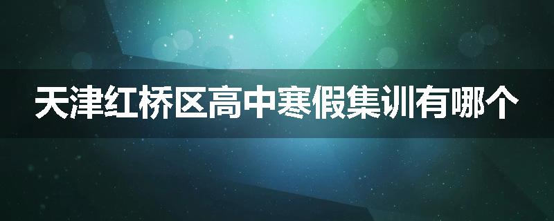 天津红桥区高中寒假集训有哪个