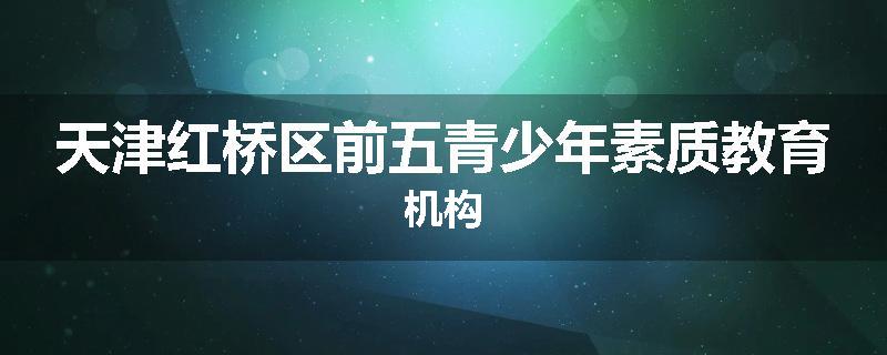天津红桥区前五青少年素质教育机构