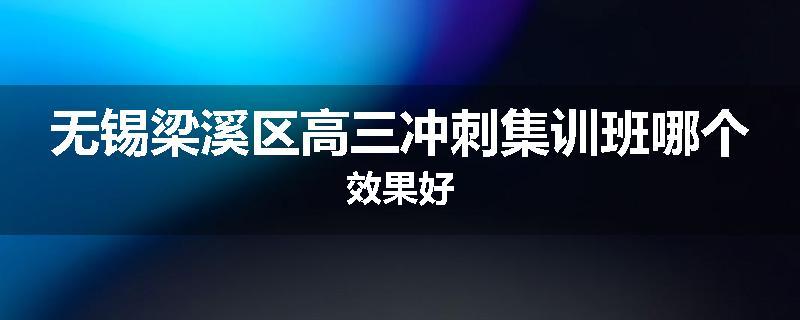 无锡梁溪区高三冲刺集训班哪个效果好