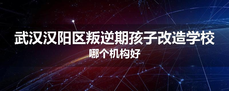 武汉汉阳区叛逆期孩子改造学校哪个机构好