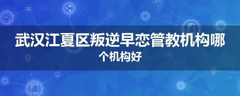 武汉江夏区叛逆早恋管教机构哪个机构好