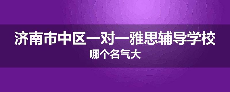 济南市中区一对一雅思辅导学校哪个名气大
