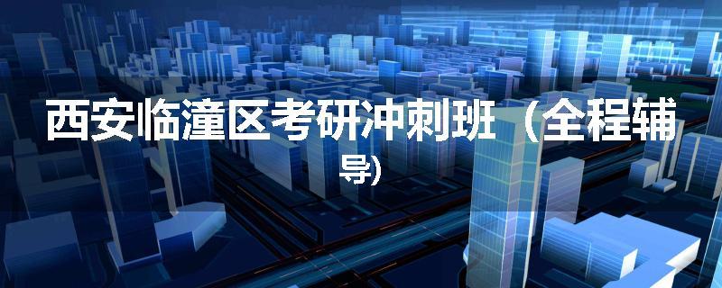 西安临潼区考研冲刺班（全程辅导)