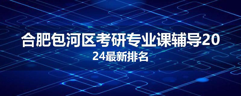 合肥包河区考研专业课辅导2024最新排名