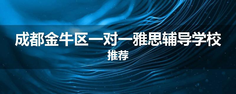 成都金牛区一对一雅思辅导学校推荐