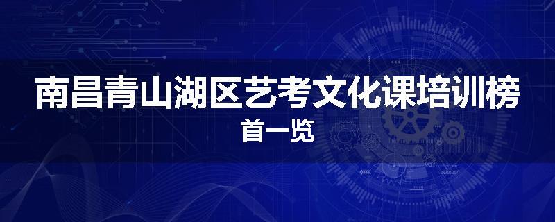 南昌青山湖区艺考文化课培训榜首一览