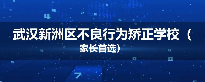 武汉新洲区不良行为矫正学校（家长首选）