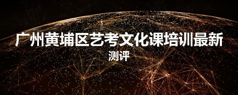 广州黄埔区艺考文化课培训最新测评