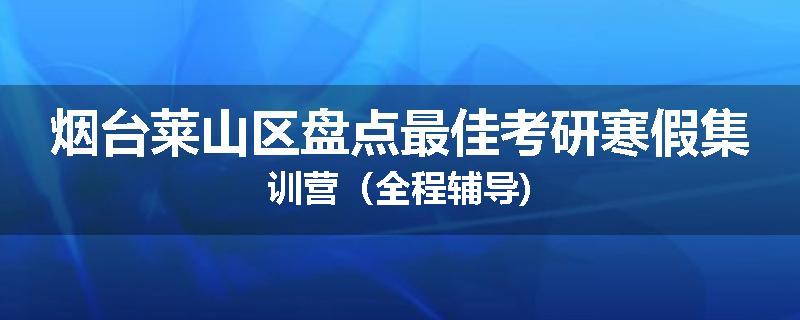 烟台莱山区盘点最佳考研寒假集训营（全程辅导)