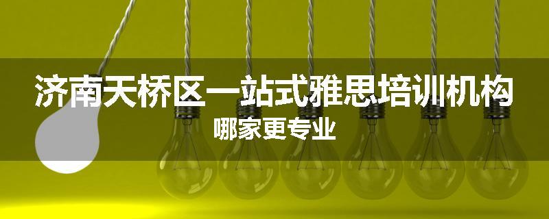 济南天桥区一站式雅思培训机构哪家更专业