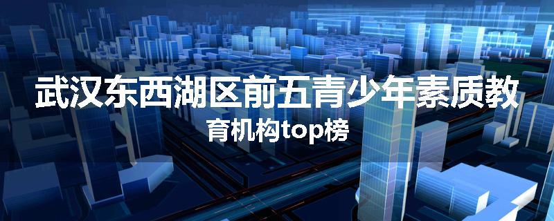武汉东西湖区前五青少年素质教育机构top榜