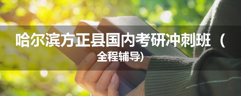 哈尔滨方正县国内考研冲刺班（全程辅导)