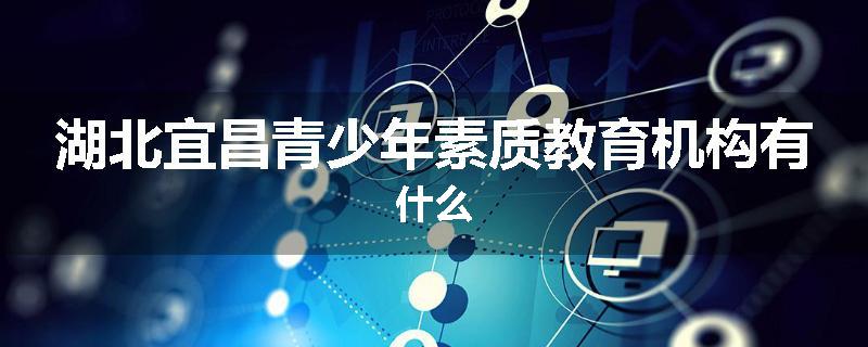湖北宜昌青少年素质教育机构有什么