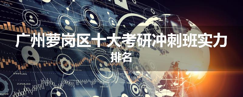 广州萝岗区十大考研冲刺班实力排名