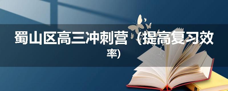 蜀山区高三冲刺营（提高复习效率)
