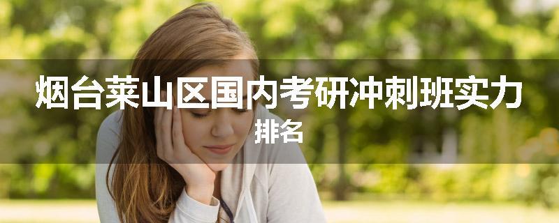 烟台莱山区国内考研冲刺班实力排名