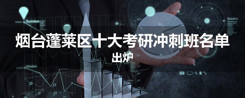烟台蓬莱区十大考研冲刺班名单出炉