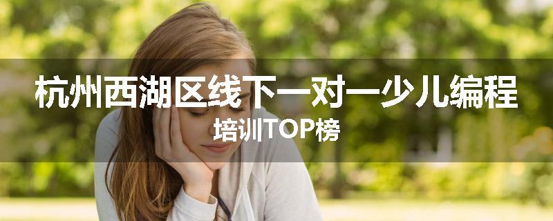 杭州西湖区线下一对一少儿编程培训TOP榜