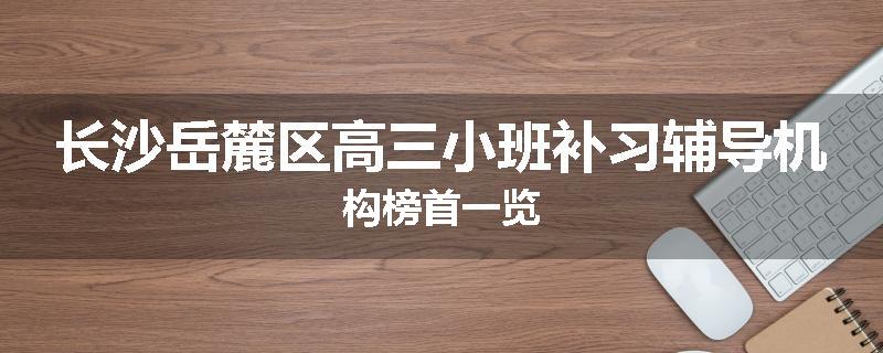 长沙岳麓区高三小班补习辅导机构榜首一览