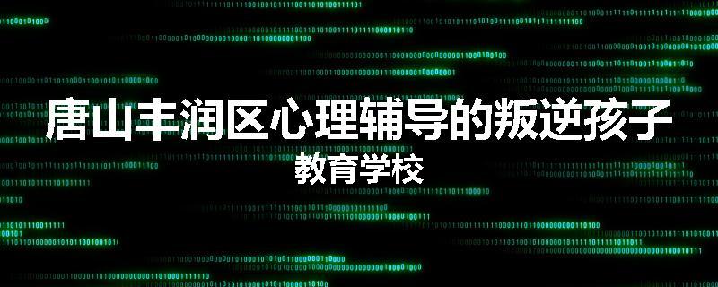 唐山丰润区心理辅导的叛逆孩子教育学校