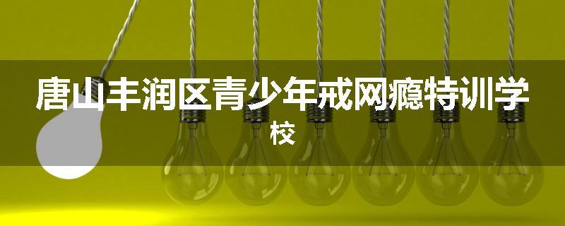 唐山丰润区青少年戒网瘾特训学校