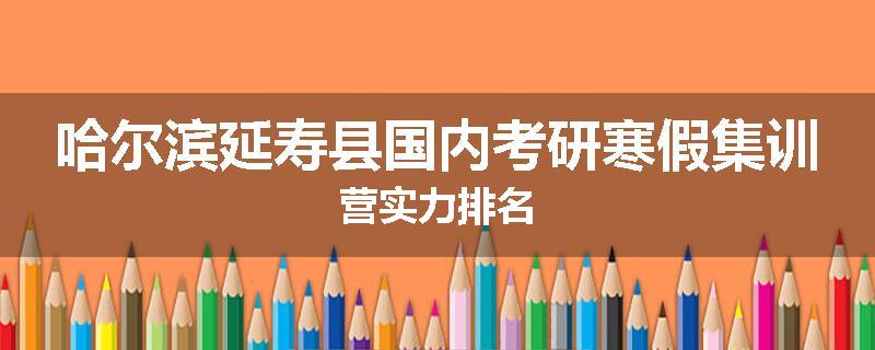 哈尔滨延寿县国内考研寒假集训营实力排名