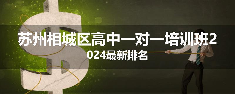 苏州相城区高中一对一培训班2024最新排名