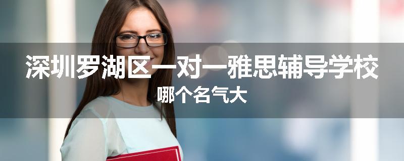 深圳罗湖区一对一雅思辅导学校哪个名气大