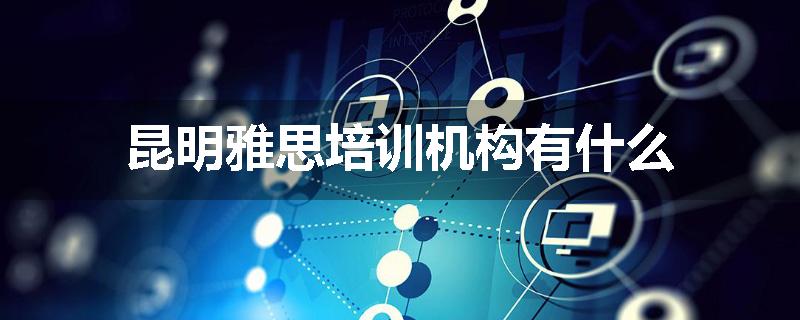 昆明雅思培训机构有什么