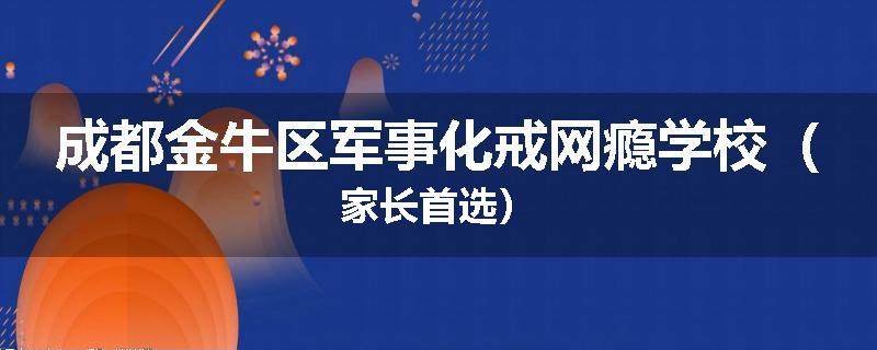 成都金牛区军事化戒网瘾学校（家长首选）