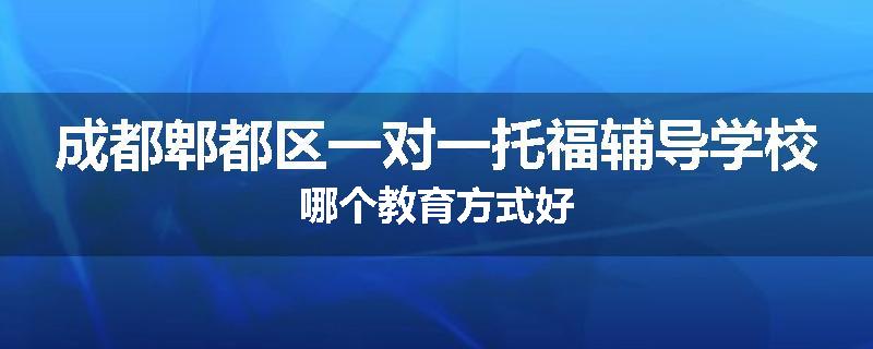 成都郫都区一对一托福辅导学校哪个教育方式好