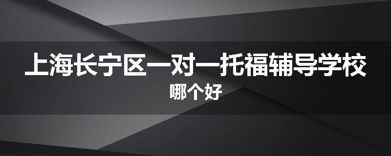 上海长宁区一对一托福辅导学校哪个好
