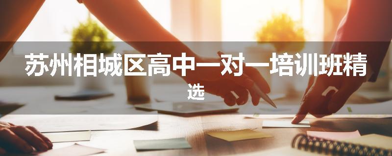 苏州相城区高中一对一培训班精选