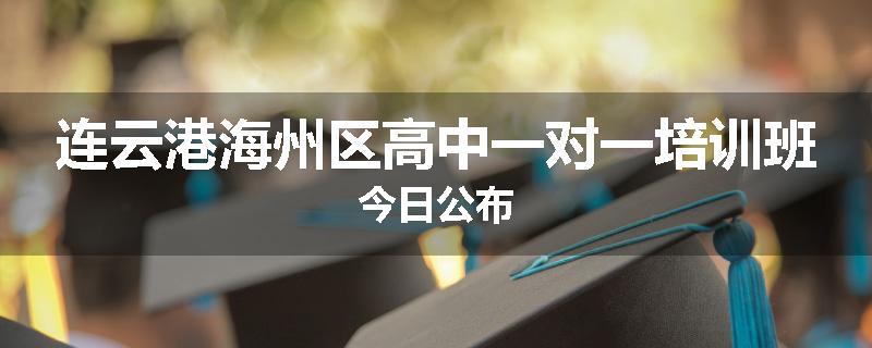 连云港海州区高中一对一培训班今日公布