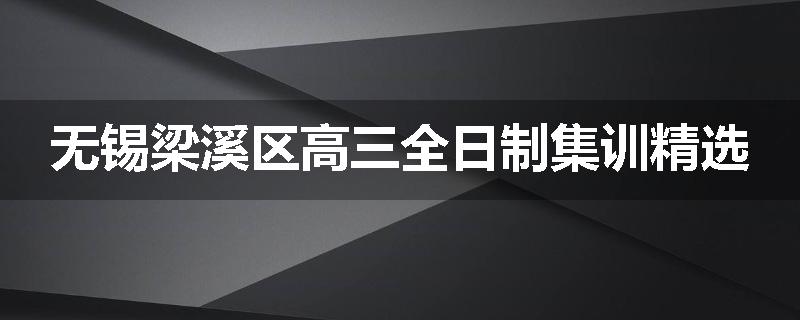 无锡梁溪区高三全日制集训精选