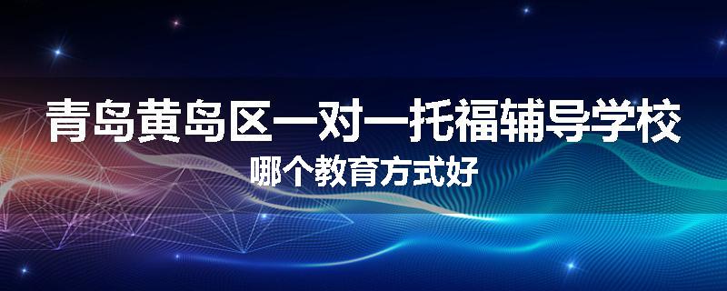 青岛黄岛区一对一托福辅导学校哪个教育方式好