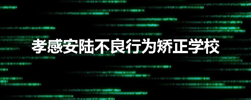 孝感安陆不良行为矫正学校