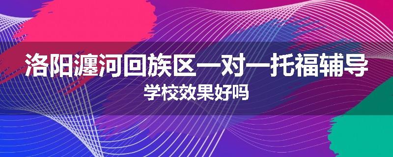 洛阳瀍河回族区一对一托福辅导学校效果好吗