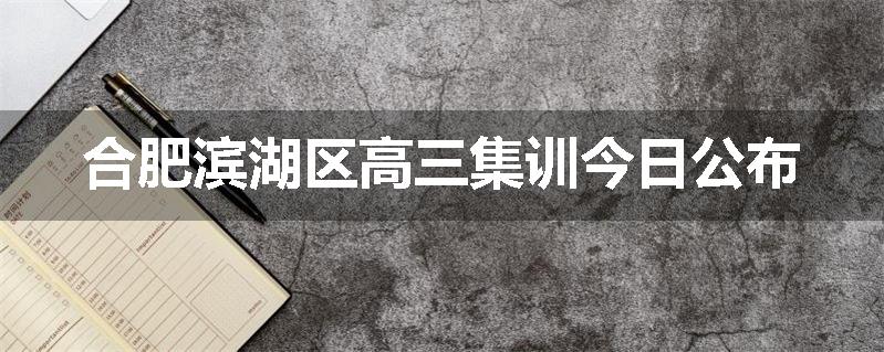 合肥滨湖区高三集训今日公布