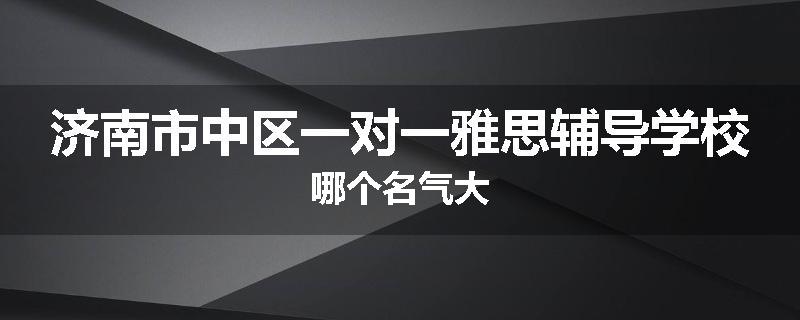 济南市中区一对一雅思辅导学校哪个名气大