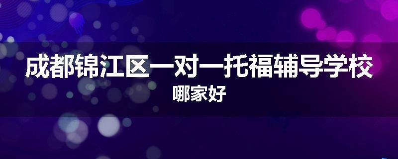 成都锦江区一对一托福辅导学校哪家好