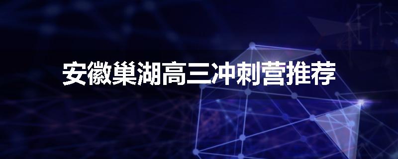 安徽巢湖高三冲刺营推荐