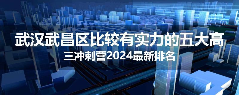武汉武昌区比较有实力的五大高三冲刺营2024最新排名