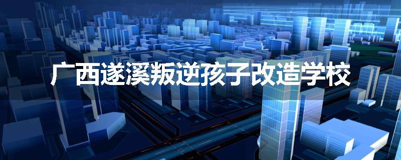 广西遂溪叛逆孩子改造学校