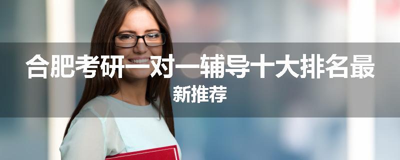 合肥考研一对一辅导十大排名最新推荐