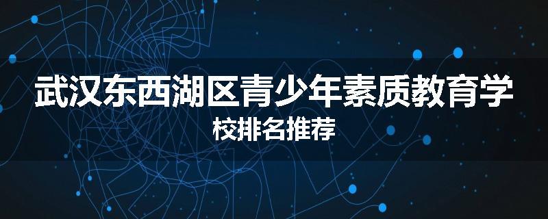 武汉东西湖区青少年素质教育学校排名推荐