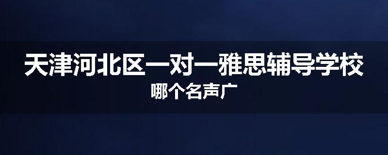 天津河北区一对一雅思辅导学校哪个名声广