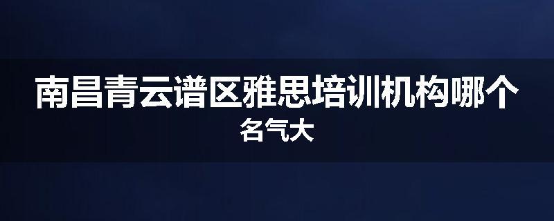 南昌青云谱区雅思培训机构哪个名气大